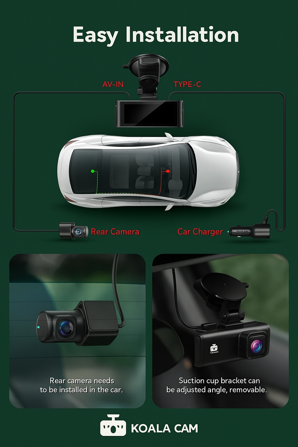 Koala Dash 4K Pro Front & Rear